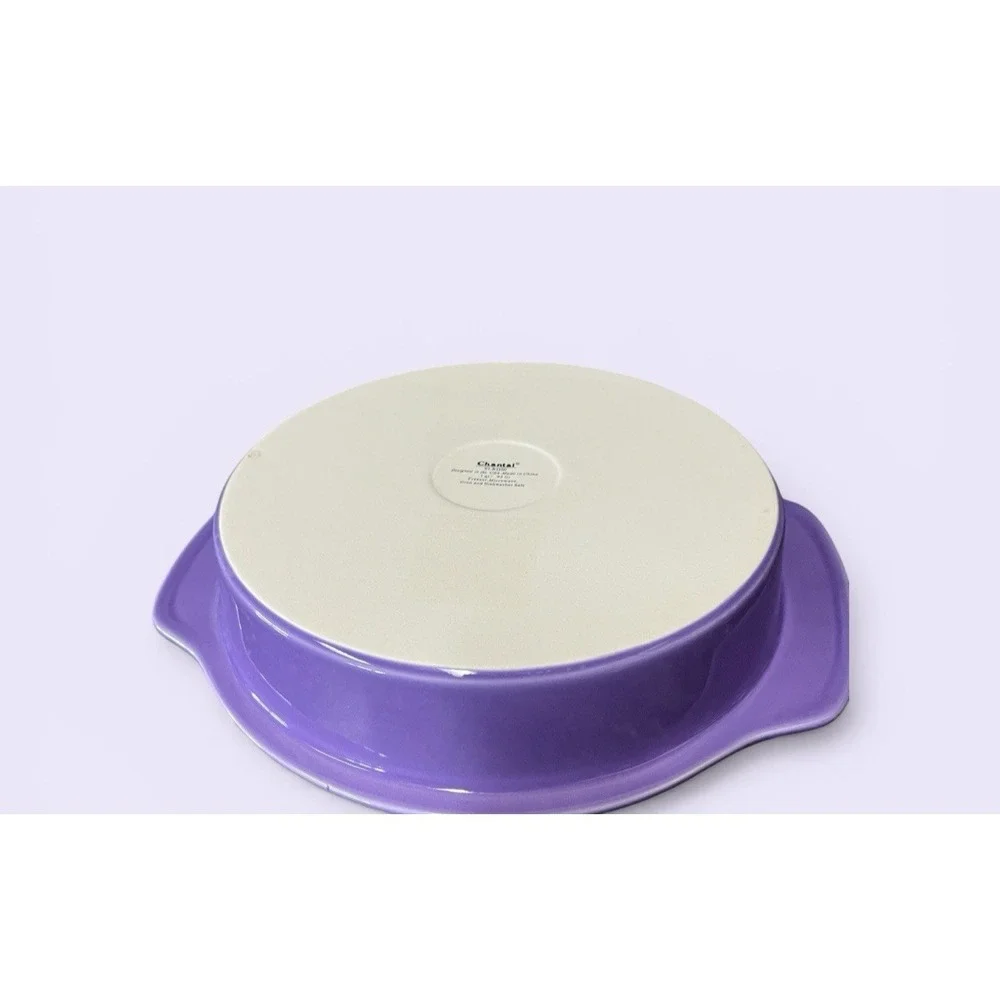 Chantal Purple Lavender Round Baking Casserole Dish Bowl 1 Quart‎ Kitchen Spring